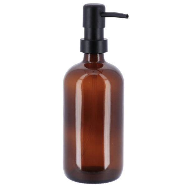 Tendance Zeeppompje/dispenser - amber - glas - 4 x 21 cm - 500 ml