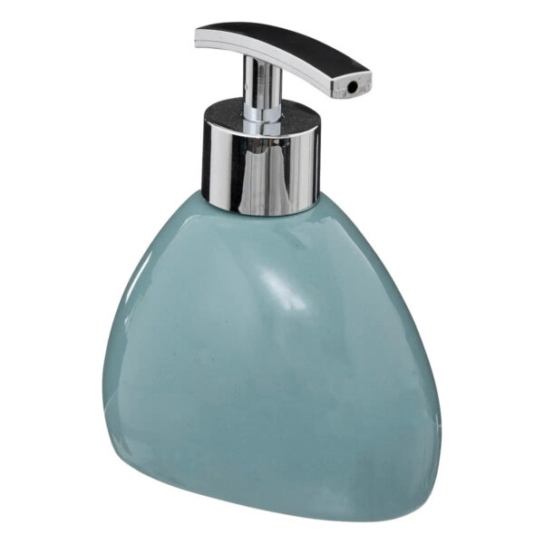 5Five Zeeppompje/dispenser - keramiek - blauw - 300 ml - navulbaar -