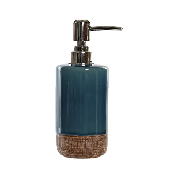 Items Zeeppompje/dispenser - polystone - groen - 18 cm - lotionpompje -