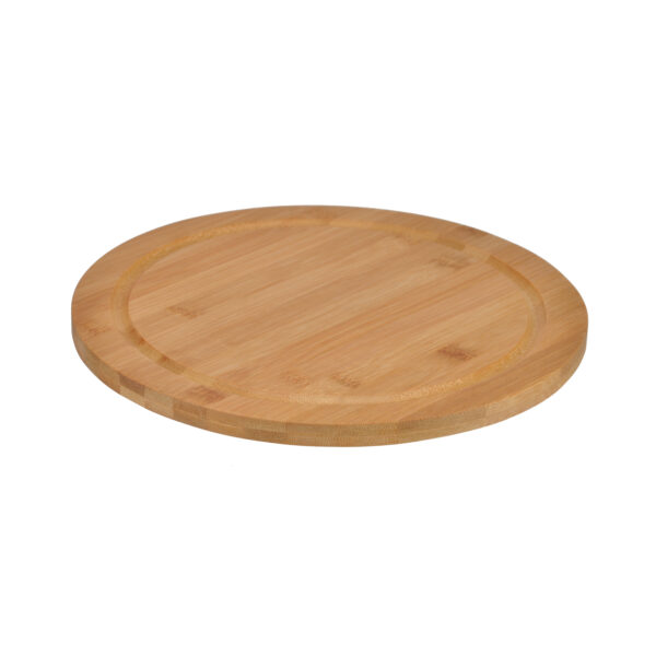 Broodplank - rond - D25 cm - bamboe - serveerplank - snijplank