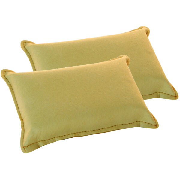 Zeem spons - 2x - 13 x 9 x 4 cm - schoonmaakspons - zeemspons - Huishoud/schoonmaak -