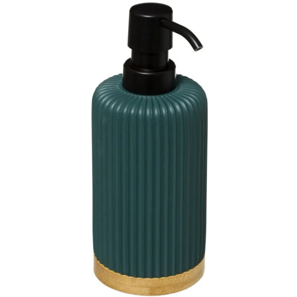 5Five Zeeppompje/dispenser - kunststeen - groen - 270 ml - navulbaar -