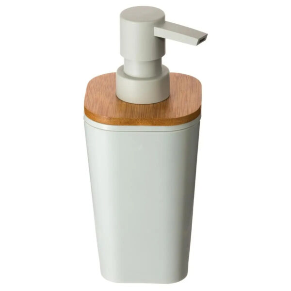5Five Zeeppompje/zeepdispenser - polyresin - wit - 300 ml - navulbaar -