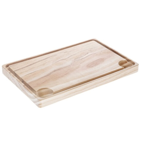 CM Snijplank hout met sapgeul - 20 x 30 x 2 cm - keuken serveerplanken -