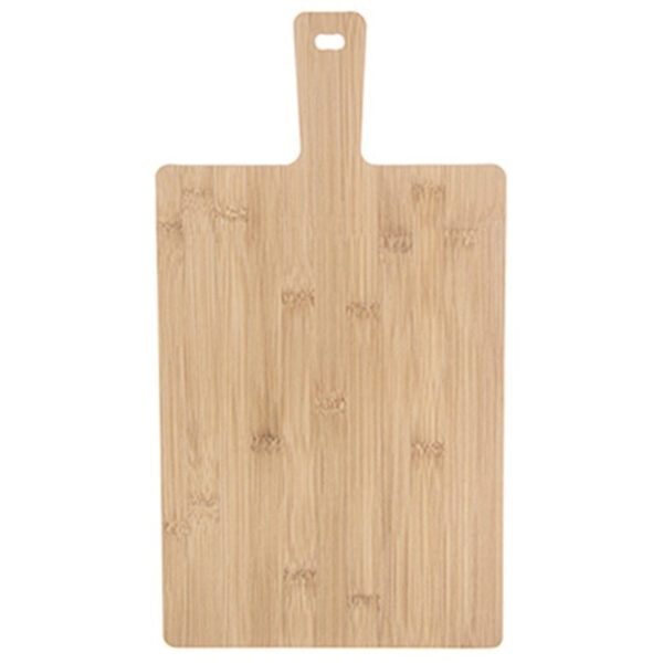 Snijplank/serveerplank bamboe hout - met handvat - 44 x 24 x 1 cm - keuken borrelplank/tapasplank -