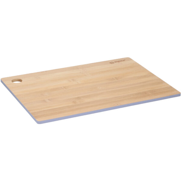 Set van 1x stuks snijplanken grijze rand 28 x 38 cm van bamboe hout -
