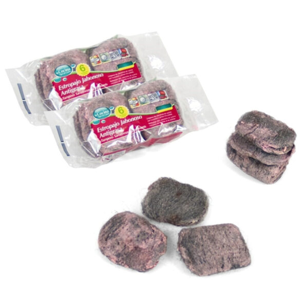 Gerimport zeepstaalsponzen - 12x stuks - staalspons - zeepspons -