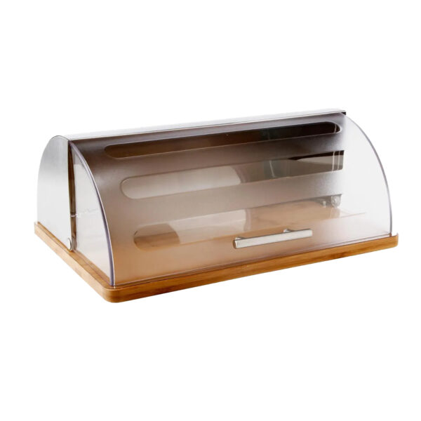 5five Broodtrommel - roestvrijstaal - met deksel - 40 x 17 x 29 cm -