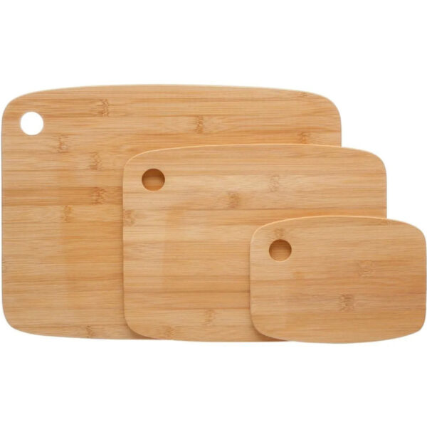 5Five Set van 6x snijplanken - 19/29/37 cm - bamboe hout -