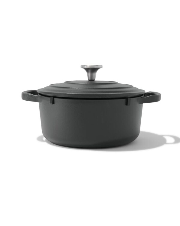HEMA Braadpan Ø24cm Lyon Gietijzer PFAS-vrij (zwart)