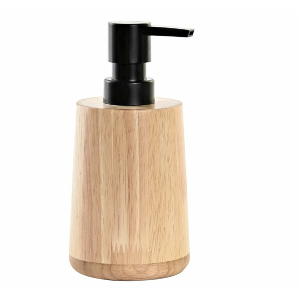 Items Zeeppompje/dispenser - bruin - bamboe hout - 8 x 16 cm - keuken