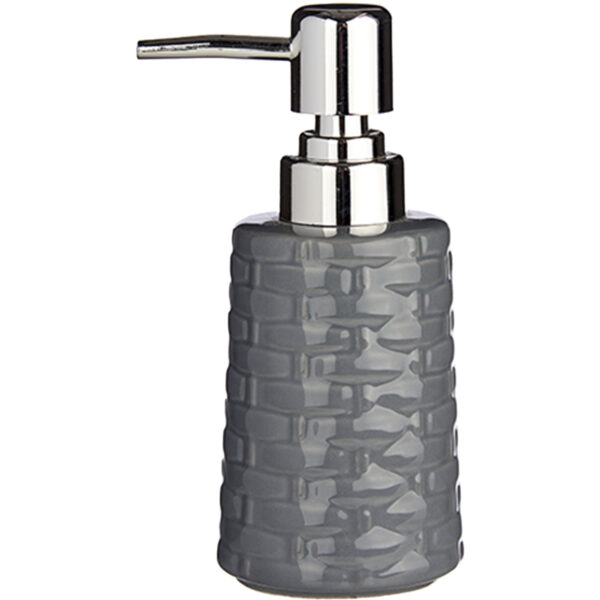 Berilo zeeppompje - keramiek - grijs/zilver - 350 ml - navulbaar