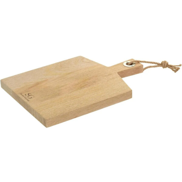 Snijplank met handvat 38 x 26 cm van mango hout -