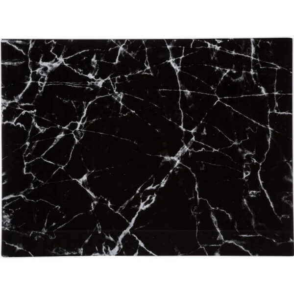 Secret de Gourmet Snijplank marmer print - glas - 40 x 30 cm -